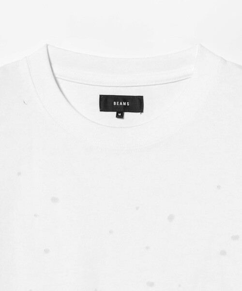 BEAMS(ビームス)の「ピンホール ロングスリーブ Tシャツ(Tシャツ/カットソー・メンズ・ホワイト/ブラック・S/M/L/XL)」の4枚目の写真
