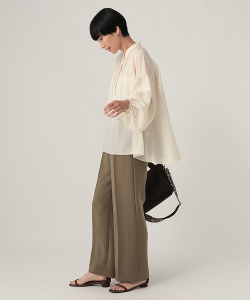Elura（エルーラ）の「Wクロスワイドパンツ＜低身長サイズあり＞/1043424（その他パンツ・レディース・オフホワイト/カーキ/チャコールグレー・FREE(S)/FREE）」の21枚目の写真