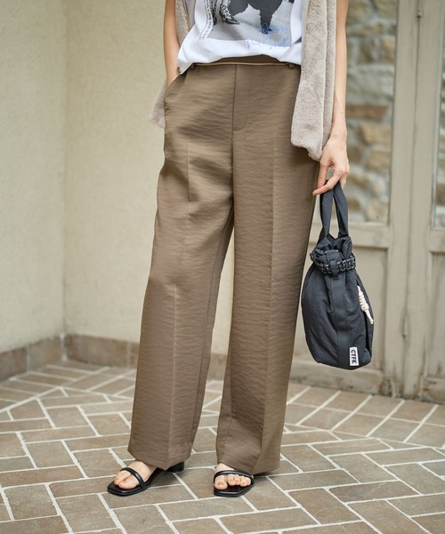 Elura（エルーラ）の「Wクロスワイドパンツ＜低身長サイズあり＞/1043424（その他パンツ・レディース・オフホワイト/カーキ/チャコールグレー・FREE(S)/FREE）」の11枚目の写真