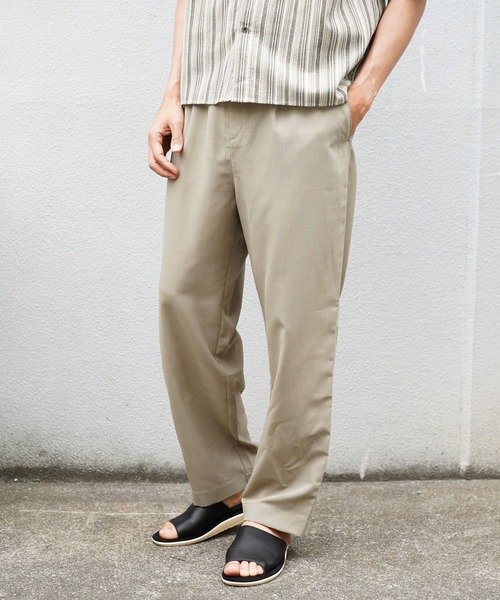 BAYFLOW(ベイフロー)の「【接触冷感】ICE CURRENTトラウザー(スラックス・メンズ・ベージュ/ブラック・MEDIUM/LARGE)」の2枚目の写真
