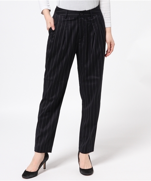 MOUSSY（マウジー）の「TUCK LOOSE PT/F（その他パンツ・レディース・イエロー/ダークネイビー/グレー系その他・1/2）」の8枚目の写真