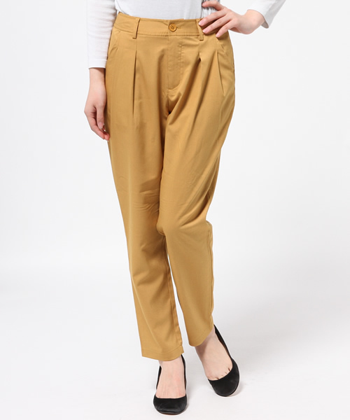 MOUSSY（マウジー）の「TUCK LOOSE PT/F（その他パンツ・レディース・イエロー/ダークネイビー/グレー系その他・1/2）」の9枚目の写真