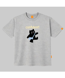 LLAMO（エラモ）の「威風堂々-ニャン 半袖Tシャツ 男女共用 ビッグサイズ S 4XL（Tシャツ/カットソー）」