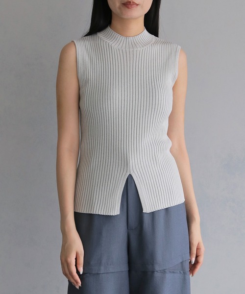 &g'aime(アンジェム)の「【&g'aime 】ラメ二重臼ニット Glitter Plated Knitwear(ニット/セーター・レディース・アイボリー/ブラウン/ブラック・FREE)」の4枚目の写真