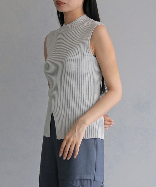 &g'aime(アンジェム)の「【&g'aime 】ラメ二重臼ニット Glitter Plated Knitwear(ニット/セーター・レディース・アイボリー/ブラウン/ブラック・FREE)」の7枚目の写真