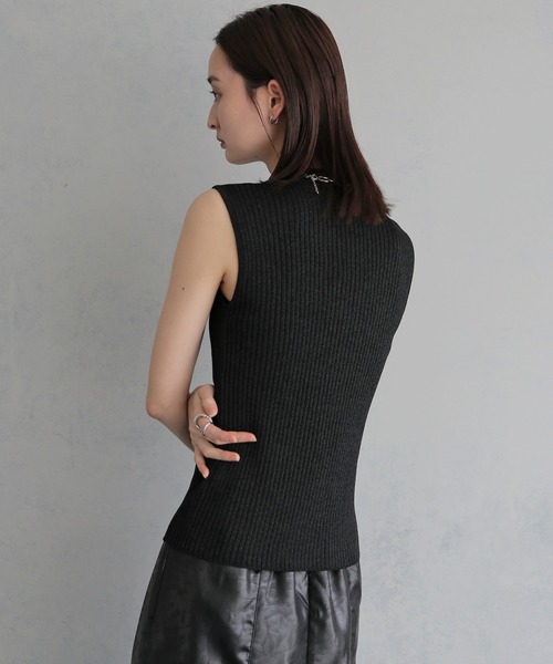 &g'aime(アンジェム)の「【&g'aime 】ラメ二重臼ニット Glitter Plated Knitwear(ニット/セーター・レディース・アイボリー/ブラウン/ブラック・FREE)」の15枚目の写真