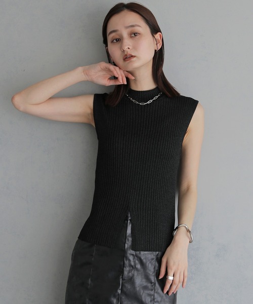 &g'aime(アンジェム)の「【&g'aime 】ラメ二重臼ニット Glitter Plated Knitwear(ニット/セーター・レディース・アイボリー/ブラウン/ブラック・FREE)」の11枚目の写真