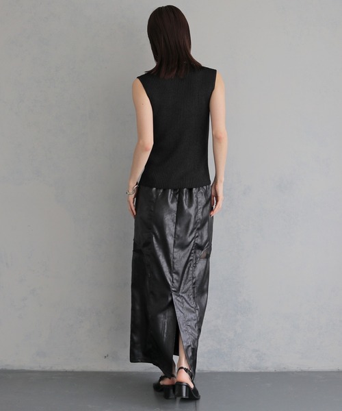 &g'aime(アンジェム)の「【&g'aime 】ラメ二重臼ニット Glitter Plated Knitwear(ニット/セーター・レディース・アイボリー/ブラウン/ブラック・FREE)」の18枚目の写真