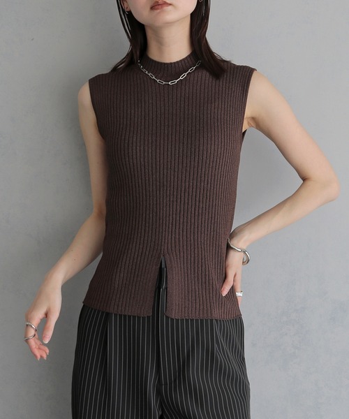 &g'aime(アンジェム)の「【&g'aime 】ラメ二重臼ニット Glitter Plated Knitwear(ニット/セーター・レディース・アイボリー/ブラウン/ブラック・FREE)」の21枚目の写真