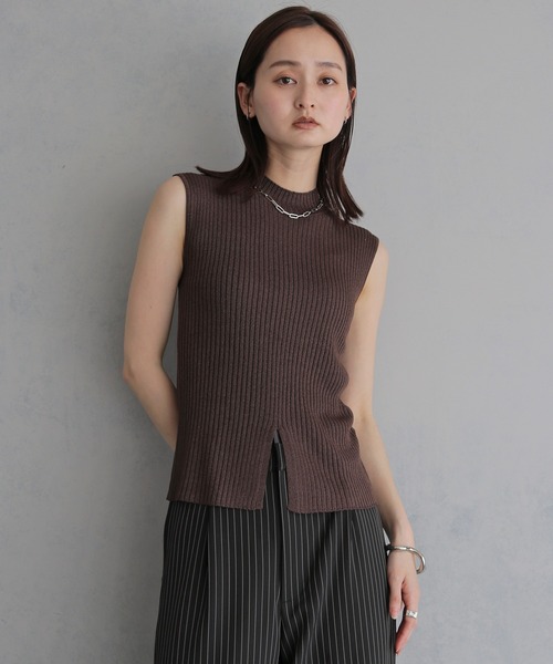 &g'aime(アンジェム)の「【&g'aime 】ラメ二重臼ニット Glitter Plated Knitwear(ニット/セーター・レディース・アイボリー/ブラウン/ブラック・FREE)」の19枚目の写真