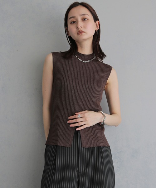 &g'aime(アンジェム)の「【&g'aime 】ラメ二重臼ニット Glitter Plated Knitwear(ニット/セーター・レディース・アイボリー/ブラウン/ブラック・FREE)」の20枚目の写真