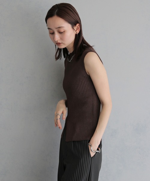 &g'aime(アンジェム)の「【&g'aime 】ラメ二重臼ニット Glitter Plated Knitwear(ニット/セーター・レディース・アイボリー/ブラウン/ブラック・FREE)」の22枚目の写真