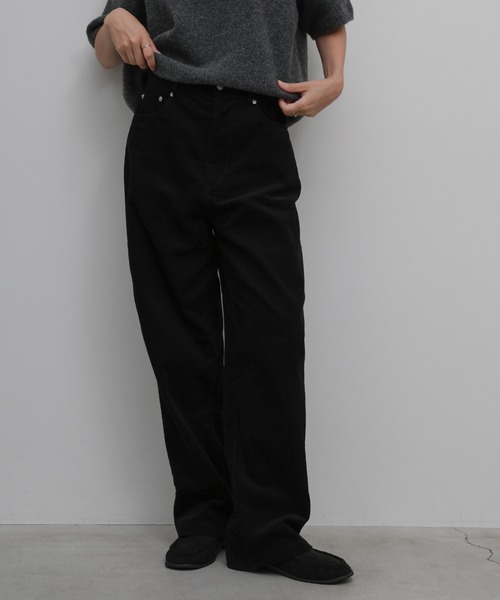 select MOCA（セレクトモカ）の「【サイズ展開あり】コーデュロイストレートパンツ（その他パンツ・レディース・アイボリー/ブラウン/ブラック・SMALL/MEDIUM/LARGE）」の2枚目の写真