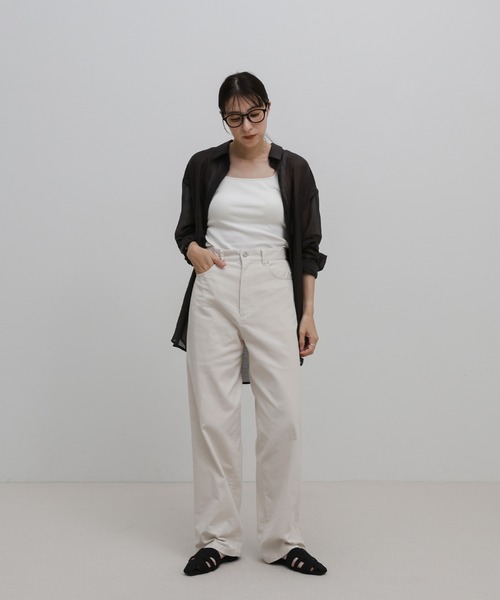 select MOCA（セレクトモカ）の「【サイズ展開あり】コーデュロイストレートパンツ（その他パンツ・レディース・アイボリー/ブラウン/ブラック・SMALL/MEDIUM/LARGE）」の13枚目の写真