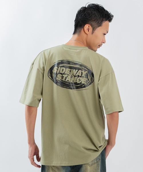 SIDEWAY STANCE（サイドウェイスタンス）の「【SIDEWAY STANCE】プリント 半袖Tシャツ（Tシャツ/カットソー・メンズ・ブラック系/ホワイト系/ホワイト/カーキ系/ブラック・LARGE/MEDIUM/SMALL/X-LARGE）」の5枚目の写真