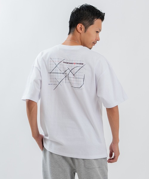 SIDEWAY STANCE（サイドウェイスタンス）の「【SIDEWAY STANCE】プリント 半袖Tシャツ（Tシャツ/カットソー・メンズ・ブラック系/ホワイト系/ホワイト/カーキ系/ブラック・LARGE/MEDIUM/SMALL/X-LARGE）」の2枚目の写真