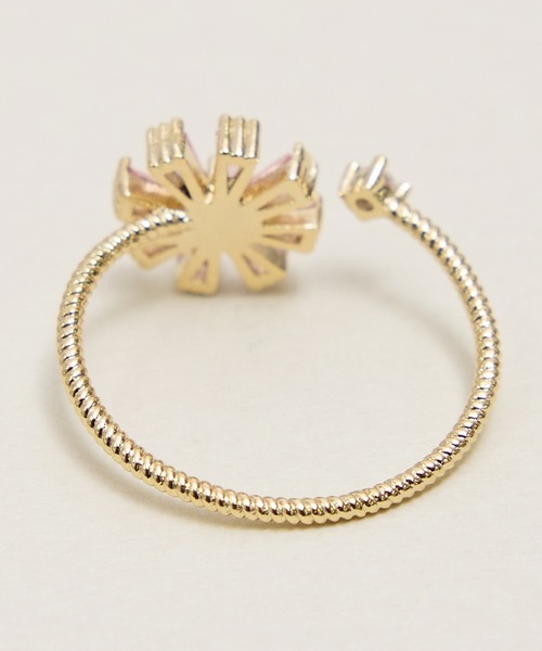 Zoule（ゾーラ）の「Zoule ゾーラ：FLOWER LETTER SERIES　jewel flower letter R-1　花言葉　チューリップ　スズラン　アジサイ　クローバー　コスモス　リング（リング・レディース・グリーン/ホワイト/レッド/パープル/ピンク・FREE）」の19枚目の写真