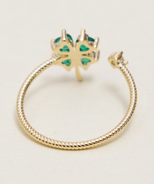 Zoule（ゾーラ）の「Zoule ゾーラ：FLOWER LETTER SERIES　jewel flower letter R-1　花言葉　チューリップ　スズラン　アジサイ　クローバー　コスモス　リング（リング・レディース・グリーン/ホワイト/レッド/パープル/ピンク・FREE）」の15枚目の写真