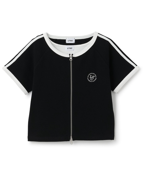 LOVETOXIC(ラブトキシック)の「【LTXC/抗菌防臭】タンクつきラインジップ半袖(Tシャツ/カットソー・キッズ・オフホワイト・M:150cm)」の20枚目の写真