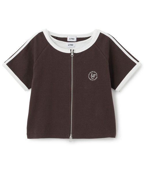 LOVETOXIC(ラブトキシック)の「【LTXC/抗菌防臭】タンクつきラインジップ半袖(Tシャツ/カットソー・キッズ・オフホワイト・M:150cm)」の19枚目の写真