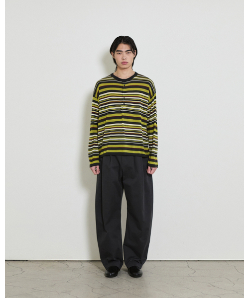 THEENDQUESTION(ジエンドクエスチョン)の「Color stripe knit top / DARK GRAY(ニット/セーター・レディース・その他・FREE)」の5枚目の写真