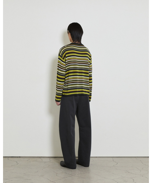 THEENDQUESTION(ジエンドクエスチョン)の「Color stripe knit top / DARK GRAY(ニット/セーター・レディース・その他・FREE)」の7枚目の写真