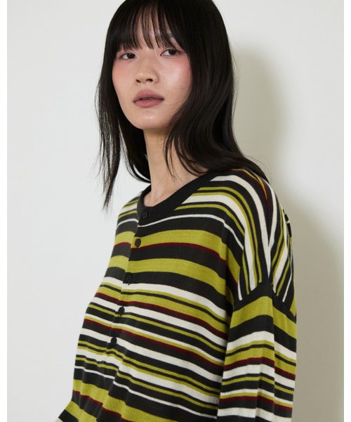 THEENDQUESTION(ジエンドクエスチョン)の「Color stripe knit top / DARK GRAY(ニット/セーター・レディース・その他・FREE)」の12枚目の写真