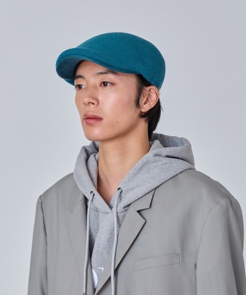 OVERRIDE(オーバーライド)の「OVERRIDE WASHABLE WOOL KNIT HUNTING / オーバーライド(ハンチング/ベレー帽・メンズ・ライトピンク/ブラック/ライトグレー/ダークブルー・58cm/62cm/60cm)」の3枚目の写真