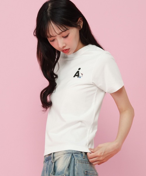 ALAND(エーランド)の「【ハローキティ】AロゴTシャツ(Tシャツ/カットソー・レディース・ブラック/ホワイト・SMALL/LARGE)」の11枚目の写真