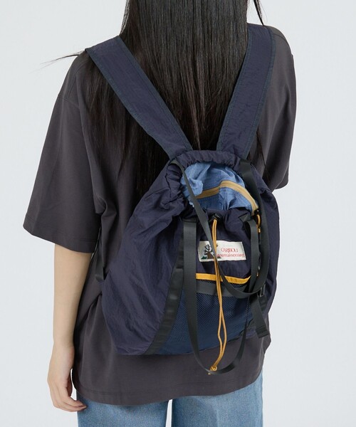 Caribou(カリブー)の「【CARIBOU MOUNTAINEERING】ウルトラライト2WAYバッグ/トートバッグ/リュック(トートバッグ・レディース・ベージュ/グレー/ネイビー/ブラック・フリー)」の4枚目の写真