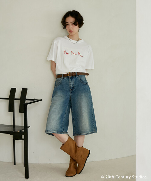 GOOD ROCK SPEED(グッドロックスピード)の「GOOD ROCK SPEED/グッドロックスピード 【The Devil Wears Prada】Heels Tシャツ/『プラダを着た悪魔』(Tシャツ/カットソー・レディース・オフホワイト/チャコール・フリ-)」の6枚目の写真