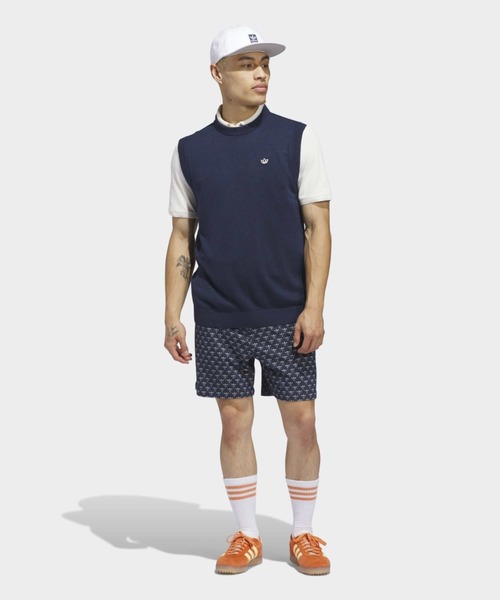 adidas(アディダス)の「オリジナルスゴルフ ツイストニット ワンポイントロゴ 半袖ポロ【adidas Golf/アディダスゴルフ】(ポロシャツ・メンズ・ホワイト系その他・XX-LARGE/X-LARGE/SMALL/LARGE/3XL/MEDIUM)」の4枚目の写真