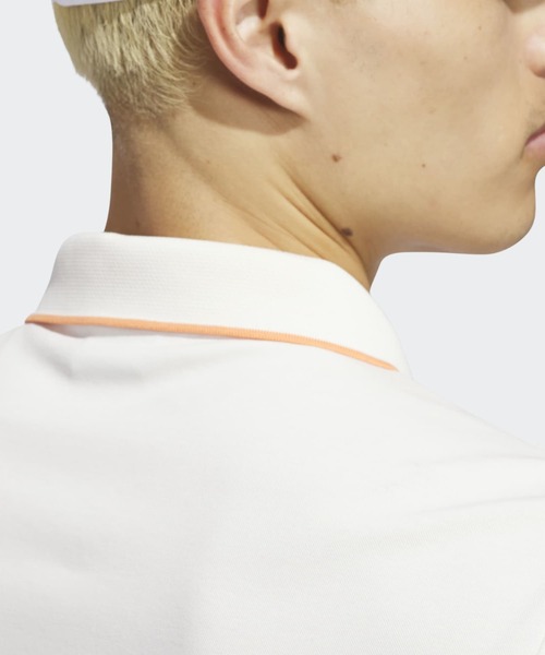 adidas(アディダス)の「オリジナルスゴルフ ツイストニット ワンポイントロゴ 半袖ポロ【adidas Golf/アディダスゴルフ】(ポロシャツ・メンズ・ホワイト系その他・XX-LARGE/X-LARGE/SMALL/LARGE/3XL/MEDIUM)」の7枚目の写真