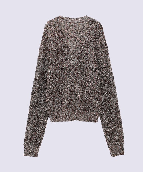 TAAKK（ターク）の「【TAAKK】MULTI-COLORED KNIT CARDIGAN（カーディガン/ボレロ・メンズ・マルチ・3/2）」の2枚目の写真