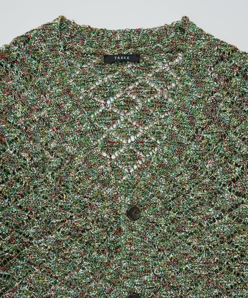 TAAKK（ターク）の「【TAAKK】MULTI-COLORED KNIT CARDIGAN（カーディガン/ボレロ・メンズ・マルチ・3/2）」の6枚目の写真