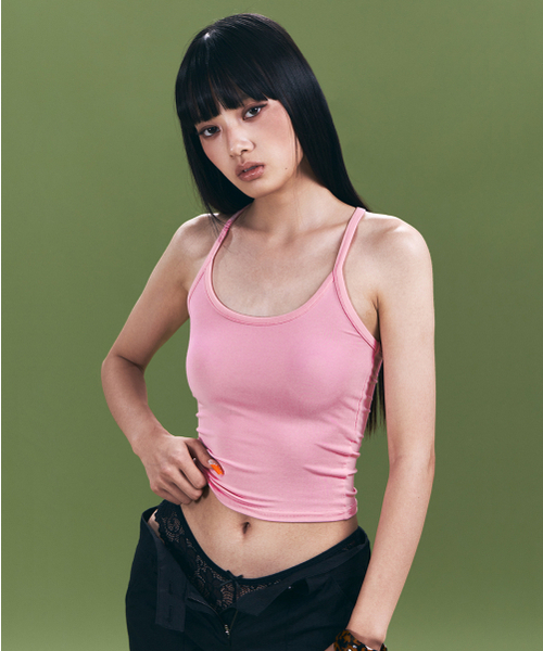 PLEASENOFOLLOW(プリーズノーフォロー)の「Coni Soft Lounge Tank Top (Pink)(Tシャツ/カットソー・レディース・その他・FREE)」の1枚目の写真