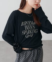 強撚シアーロゴTシャツ
