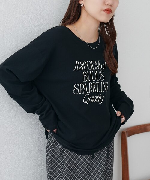 DISCOAT(ディスコート)の「強撚シアーロゴTシャツ(Tシャツ/カットソー・レディース・ブラック/ブラウン/オフホワイト・FREE)」の14枚目の写真