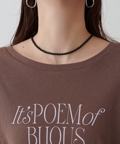 DISCOAT(ディスコート)の「強撚シアーロゴTシャツ(Tシャツ/カットソー・レディース・ブラック/ブラウン/オフホワイト・FREE)」の16枚目の写真
