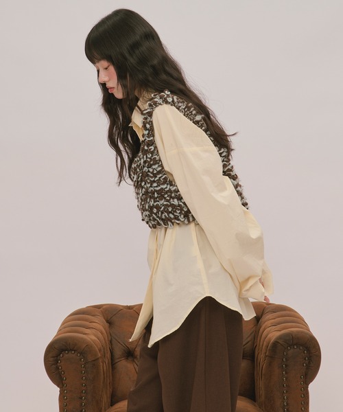 loin nuit(ロワンニュイ)の「hand knitting bustier / ハンドニットビスチェ(ニット/セーター・レディース・グレー/ブラウン/アイボリー・FREE)」の18枚目の写真