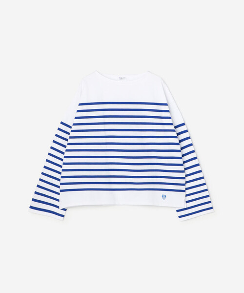 ORCIVAL（オーシバル）の「ORCIVAL | ラッセル ボートネック ワイドセーラーTシャツ WOMEN（Tシャツ/カットソー・レディース・ブラック系その他/ブルー系その他/ベージュ系その他/ブラウン系その他・1）」の4枚目の写真