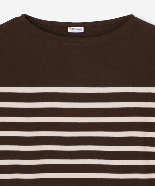 ORCIVAL（オーシバル）の「ORCIVAL | ラッセル ボートネック ワイドセーラーTシャツ WOMEN（Tシャツ/カットソー・レディース・ブラック系その他/ブルー系その他/ベージュ系その他/ブラウン系その他・1）」の18枚目の写真