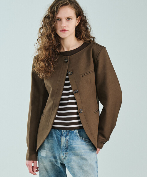 ORCIVAL（オーシバル）の「ORCIVAL | ラッセル ボートネック ワイドセーラーTシャツ WOMEN（Tシャツ/カットソー・レディース・ブラック系その他/ブルー系その他/ベージュ系その他/ブラウン系その他・1）」の7枚目の写真