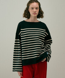 Bshop（ビショップ）の「ORCIVAL | ラッセル ボートネック ワイドセーラーTシャツ WOMEN（Tシャツ/カットソー）」