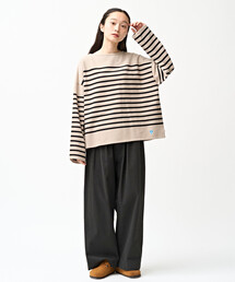 ORCIVAL | ラッセル ボートネック ワイドセーラーTシャツ WOMEN