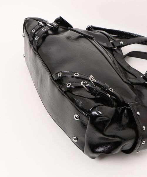 Burner(バーナー)の「【Leathen Leather(レーセンレザー)】ショルダーバッグ lea-shbag-3-41【RBTS】(ショルダーバッグ・メンズ・ブラック・FREE)」の3枚目の写真