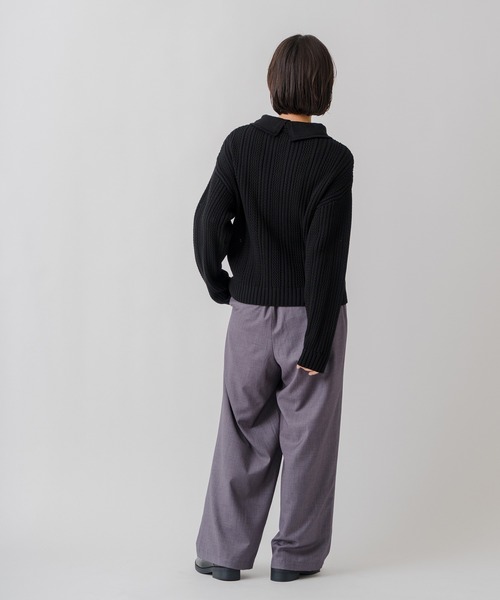 Kelen（ケレン）の「「KELEN / ケレン」ダブルコードピンストライプイージーパンツ（その他パンツ・レディース・グレー/ネイビー/ブラック・S/M）」の17枚目の写真