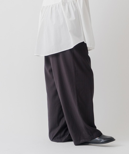 Kelen（ケレン）の「「KELEN / ケレン」ダブルコードピンストライプイージーパンツ（その他パンツ・レディース・グレー/ネイビー/ブラック・S/M）」の22枚目の写真