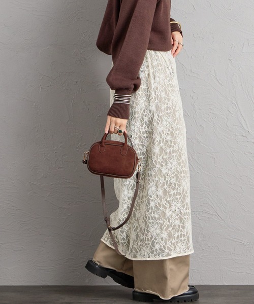 VELETTO（ベレット）の「[VELETTO/ベレット] フェイクスエード ミニショルダーバッグ（ショルダーバッグ・レディース・キャメル/ダークブラウン/ブラウン・F）」の21枚目の写真