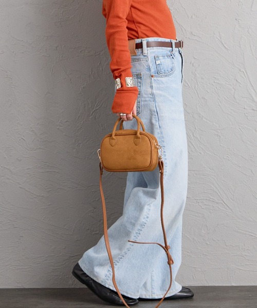 VELETTO（ベレット）の「[VELETTO/ベレット] フェイクスエード ミニショルダーバッグ（ショルダーバッグ・レディース・キャメル/ダークブラウン/ブラウン・F）」の5枚目の写真